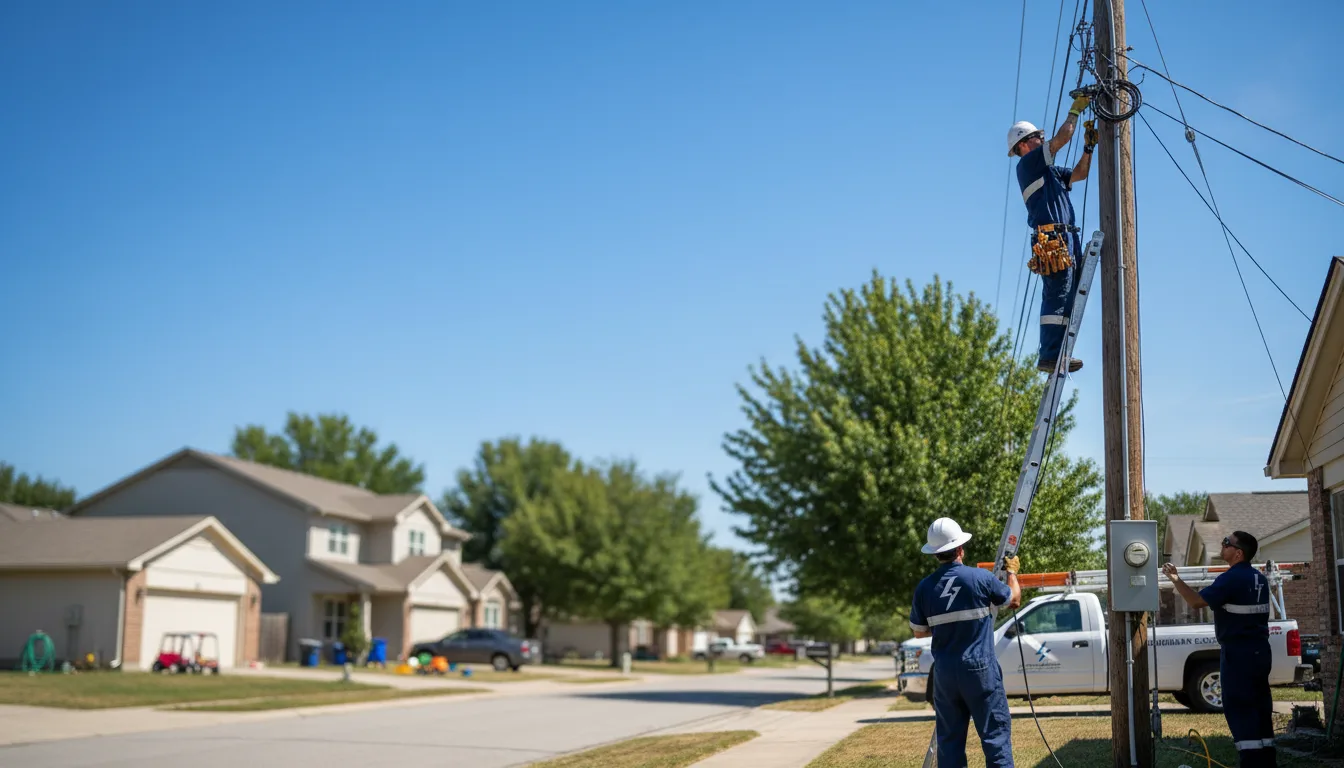 Residential electrician providing installation services in Clayville, NY